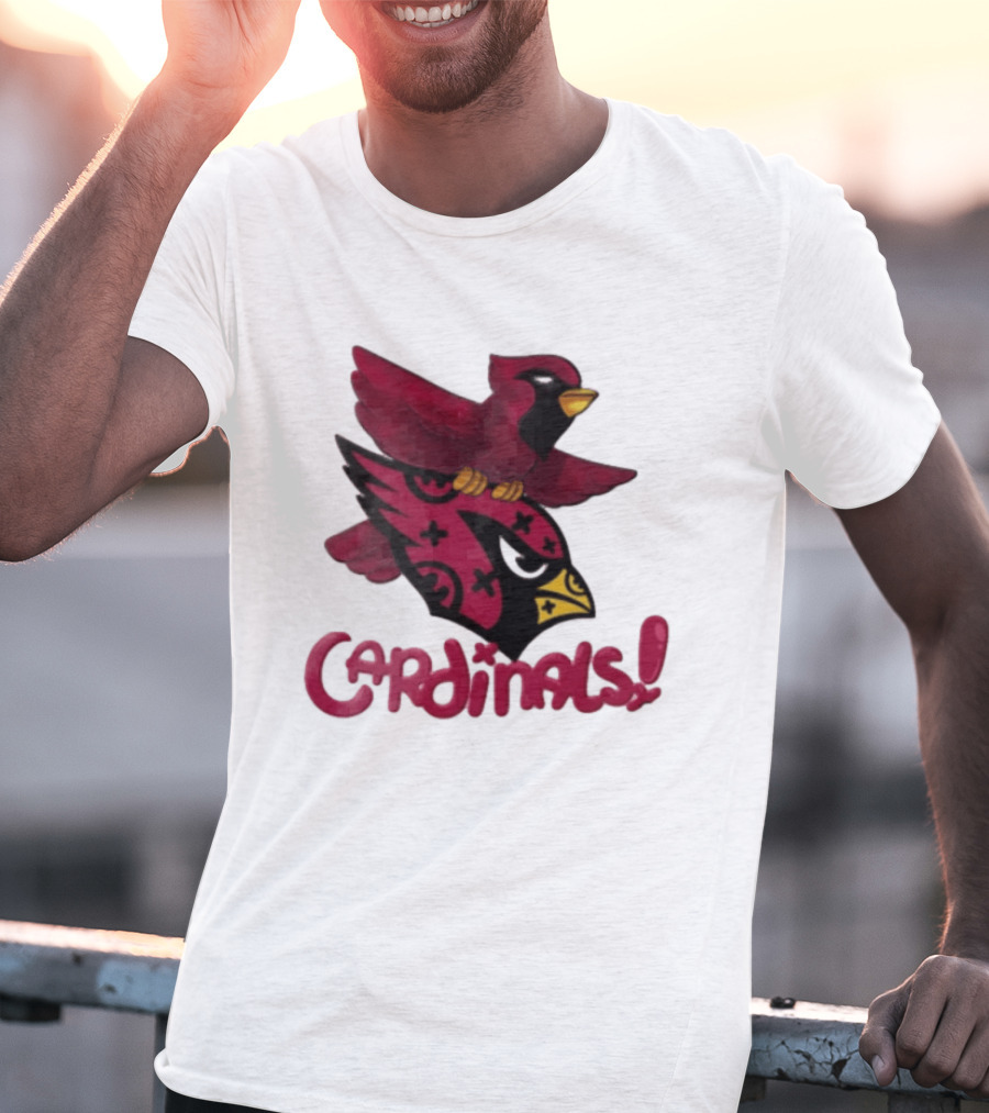 Arizona Cardinals Red Bird Iconic Fan Gear T-Shirt