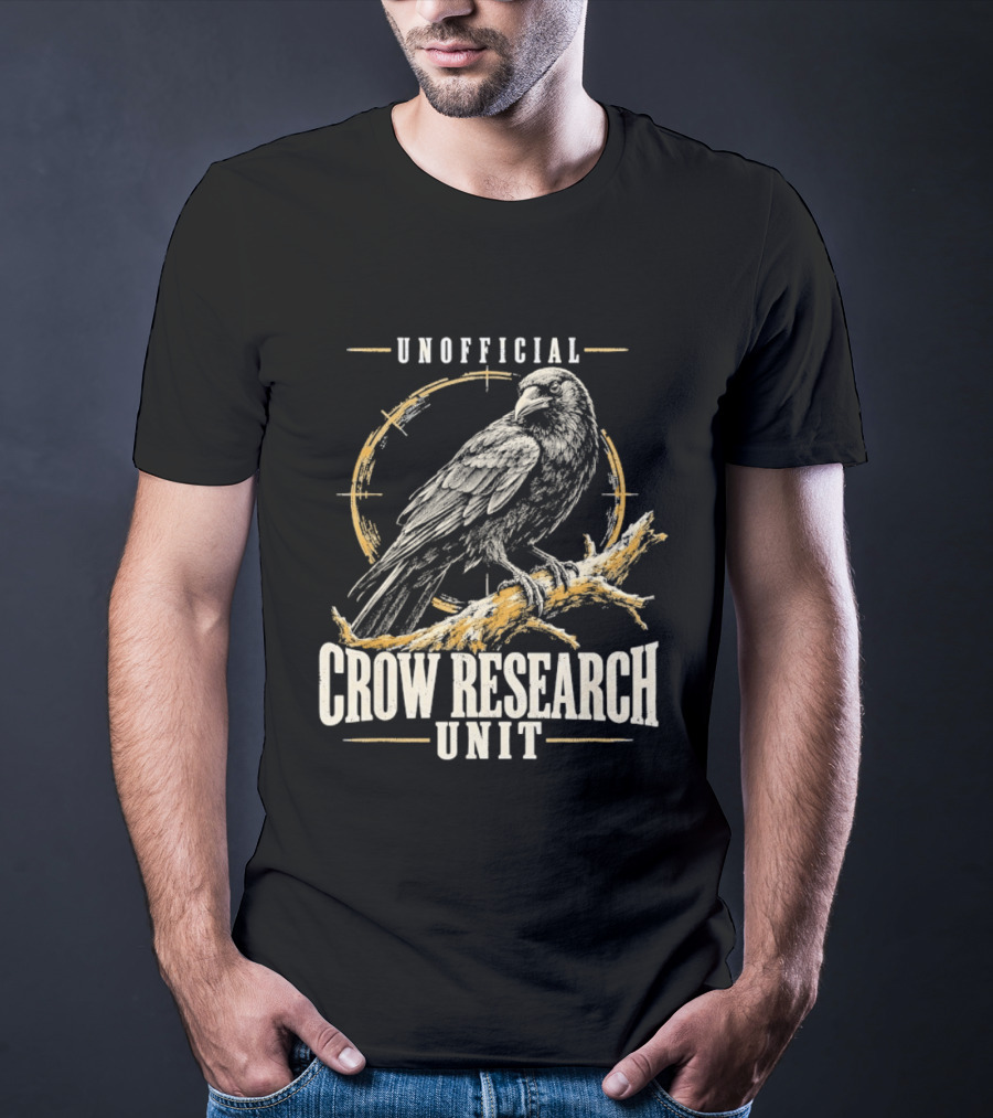 Unofficial Crow Research Unit Bird Ornithology T-Shirt