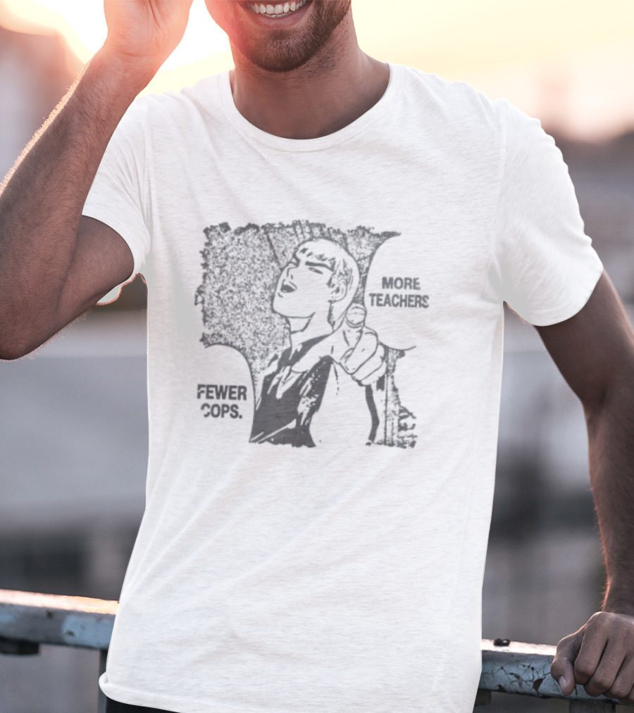 More Teachers Fewer Cops Eikichi Onizuka Great Teacher Onizuka Anime Manga Series T-Shirt