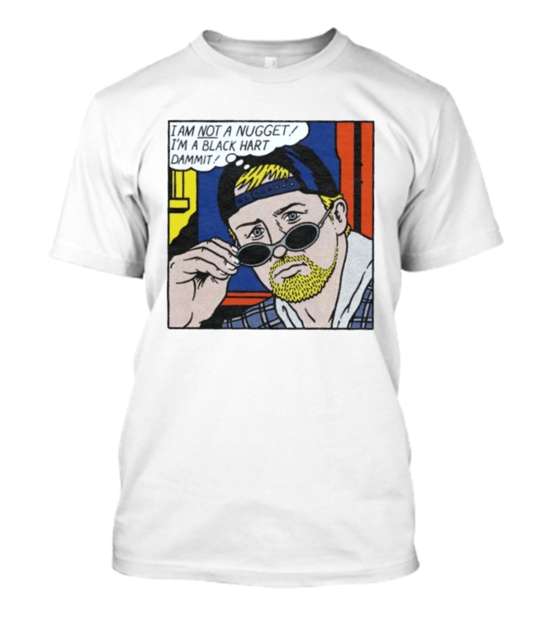 I Am Not A Nugget I'm A Black Hart Dammit Retro Comic T-Shirt