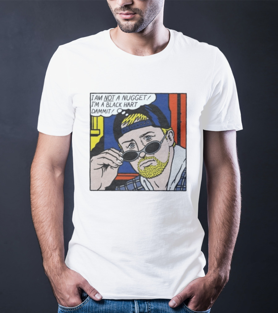 I Am Not A Nugget I'm A Black Hart Dammit Retro Comic T-Shirt
