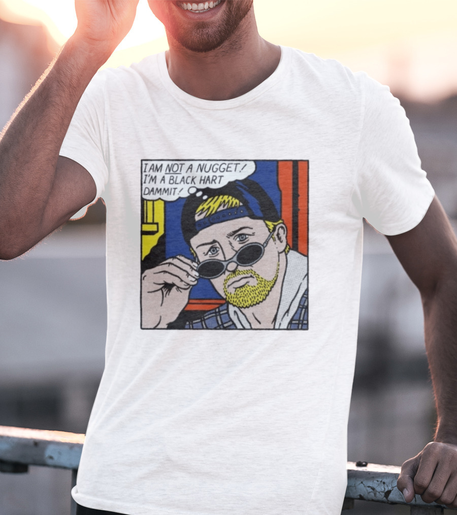 I Am Not A Nugget I'm A Black Hart Dammit Retro Comic T-Shirt