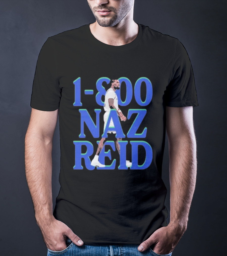 1 800 Naz Reid Minnesota Timberwolves Basketball T-Shirt