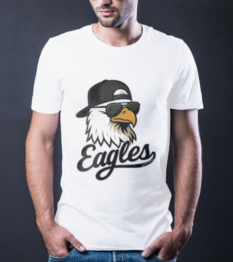 Philadelphia Eagles Eagle Sunglasses Baseball Cap Sports Fan T-Shirt