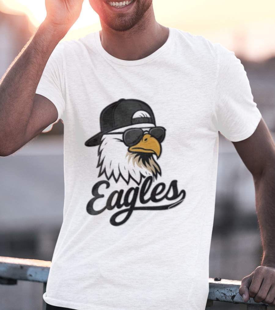 Philadelphia Eagles Eagle Sunglasses Baseball Cap Sports Fan T-Shirt