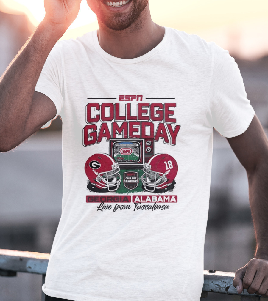 ESPN College GameDay Georgia Alabama Live From Tuscaloosa T-Shirt