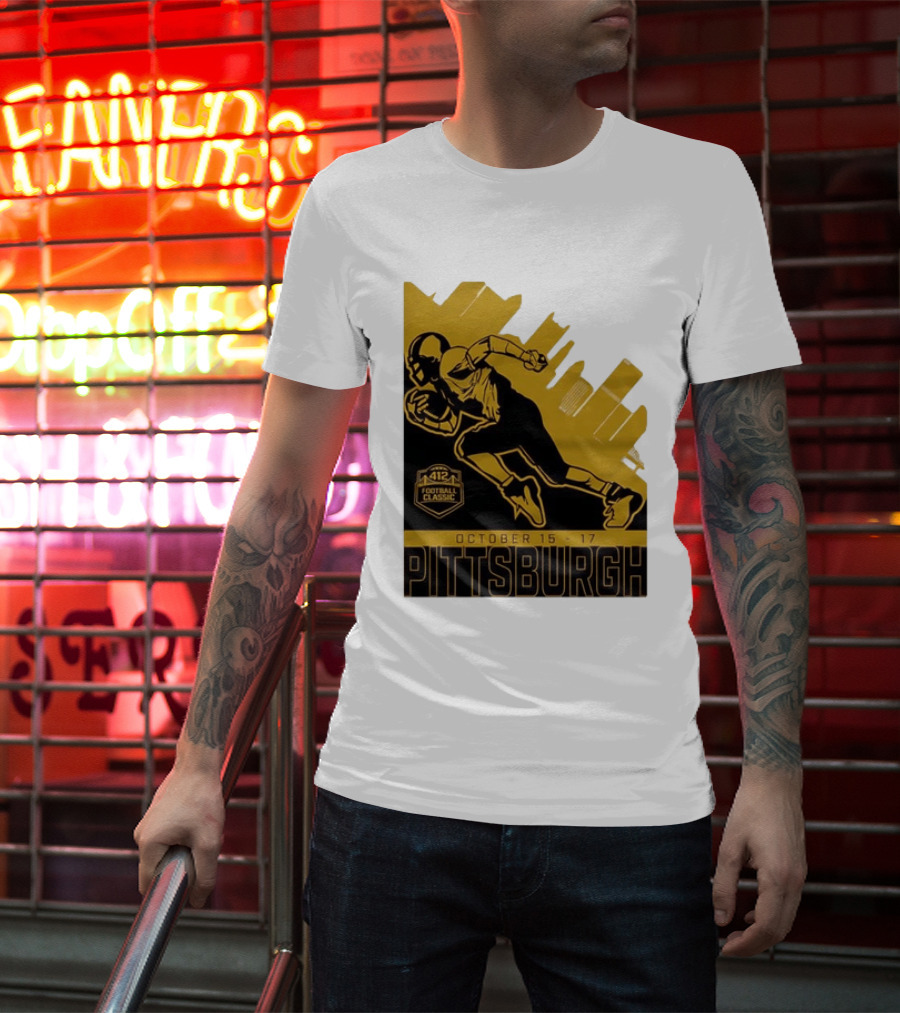 Pittsburgh 412 Football Classic October 15 17 Running Player T-Shirt