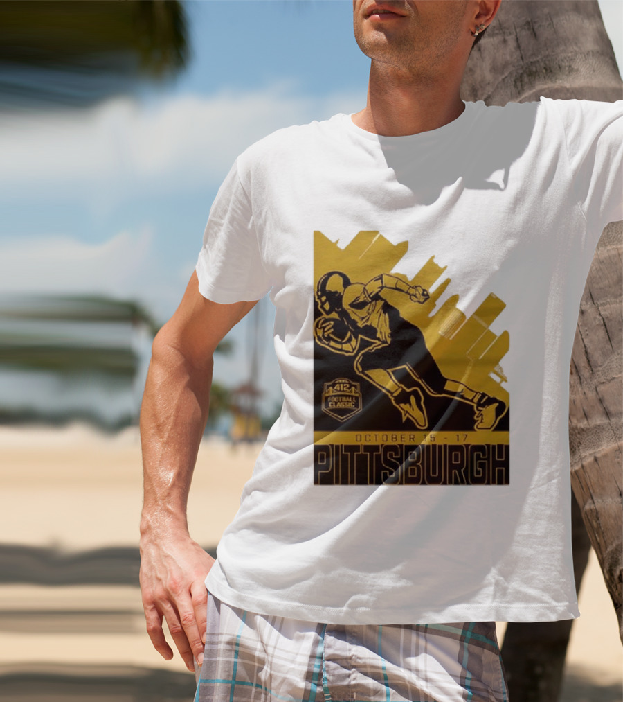 Pittsburgh 412 Football Classic October 15 17 Running Player T-Shirt