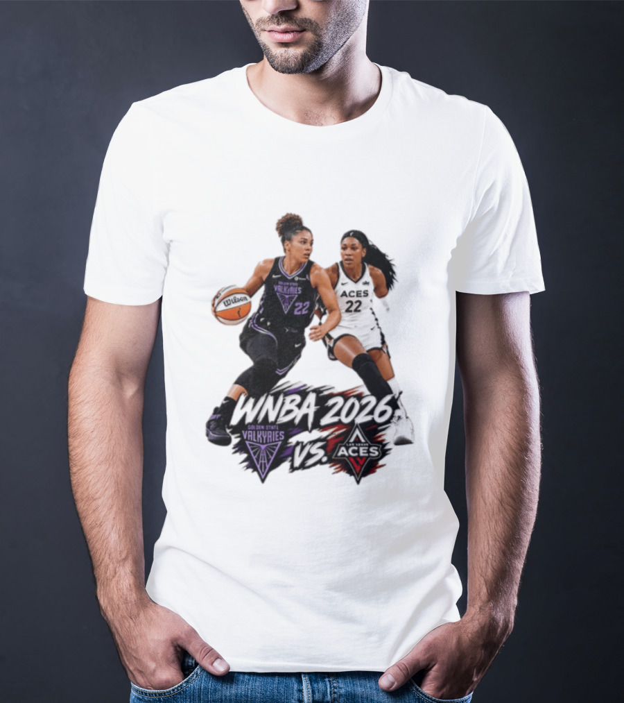 WNBA 2026 Golden State Valkyries Vs Las Vegas Aces T-Shirt