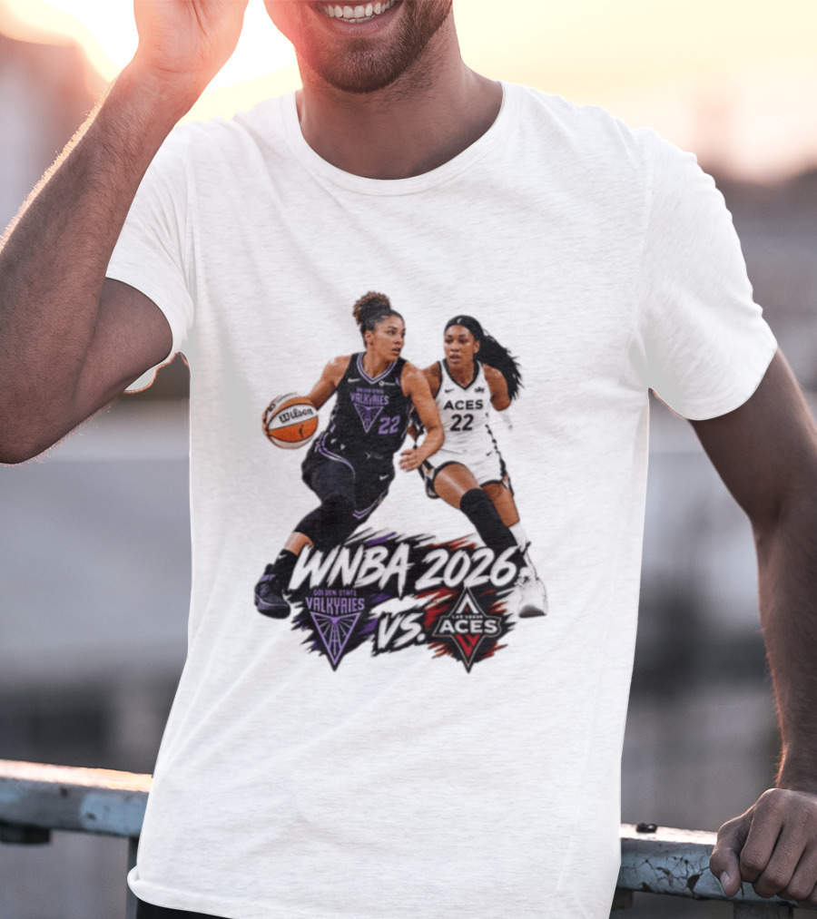 WNBA 2026 Golden State Valkyries Vs Las Vegas Aces T-Shirt