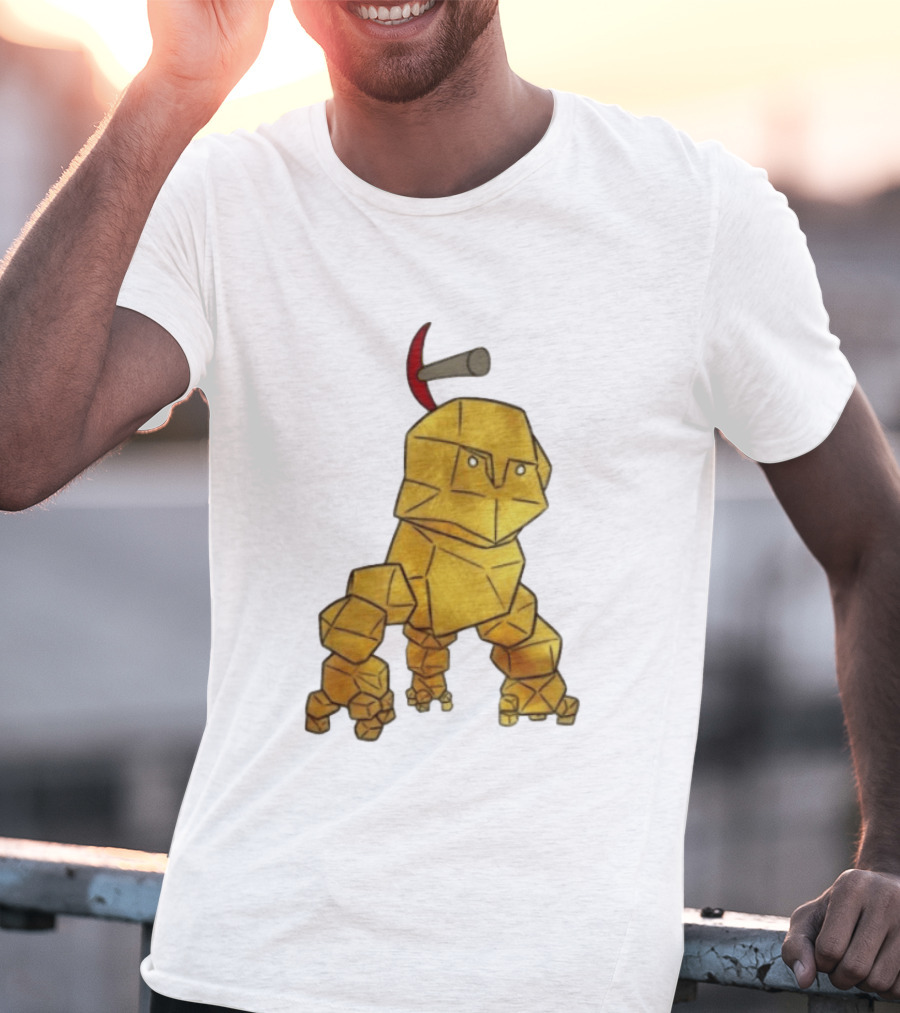 San Francisco 49ers Gold Rock Golem Miner Pickaxe T-Shirt