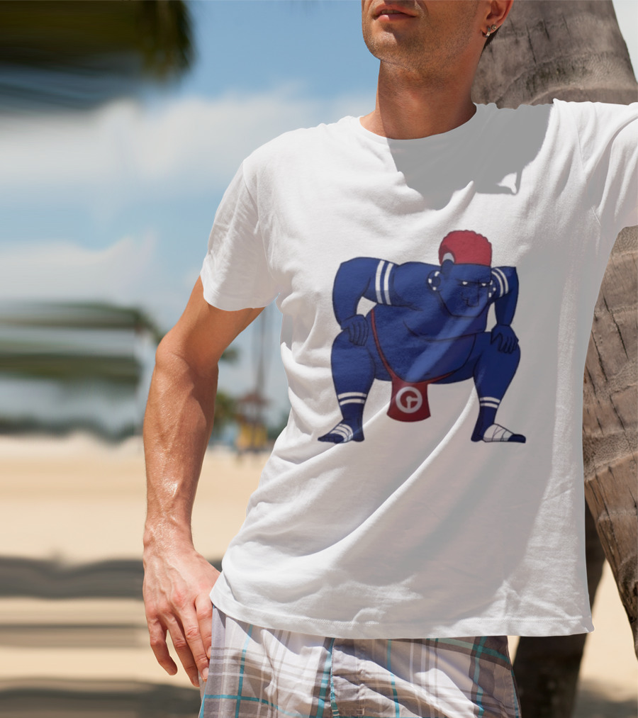 Hariyama Pokemon New York Giants Sumo Wrestler T-Shirt