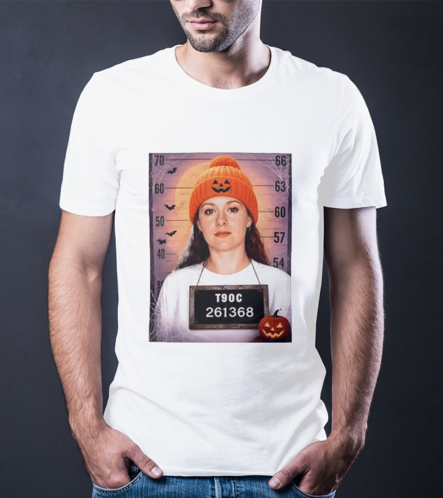 T90C Halloween Shot Pumpkin Hat 261368 T-Shirt