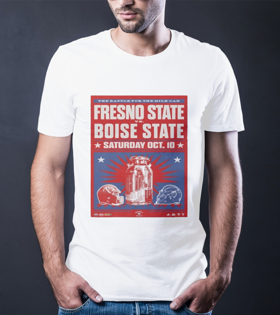 The Battle For The Milk Can Fresno State Vs Boise State Saturday Oct 10 T-Shirt