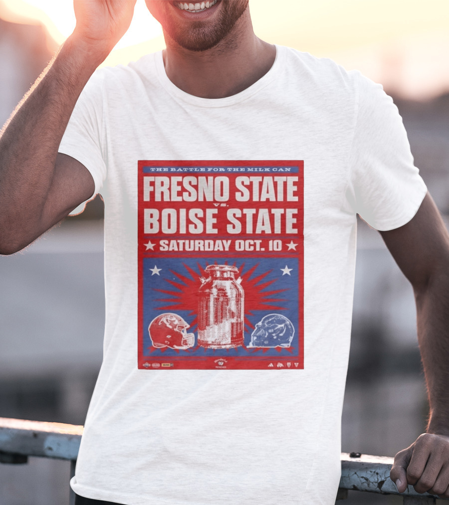 The Battle For The Milk Can Fresno State Vs Boise State Saturday Oct 10 T-Shirt