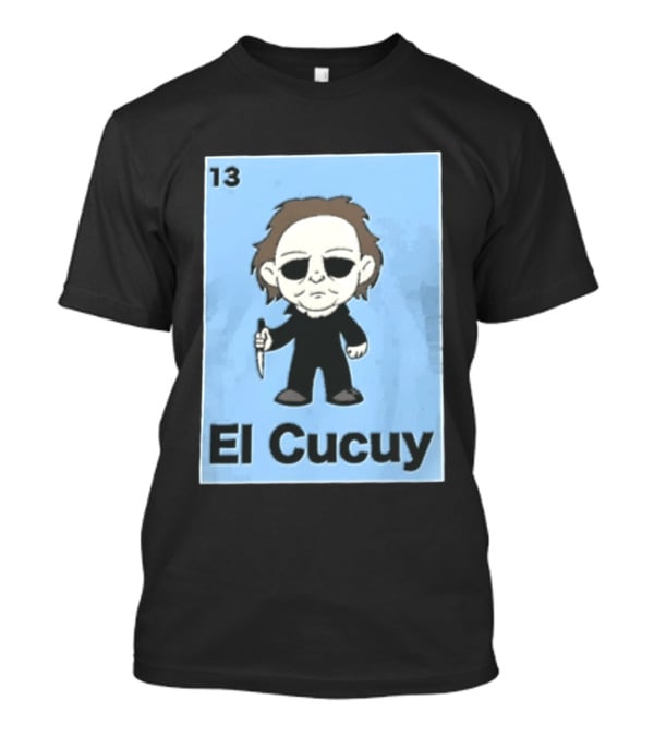 13 El Cucuy Michael Myers Chibi Holding Knife T-Shirt