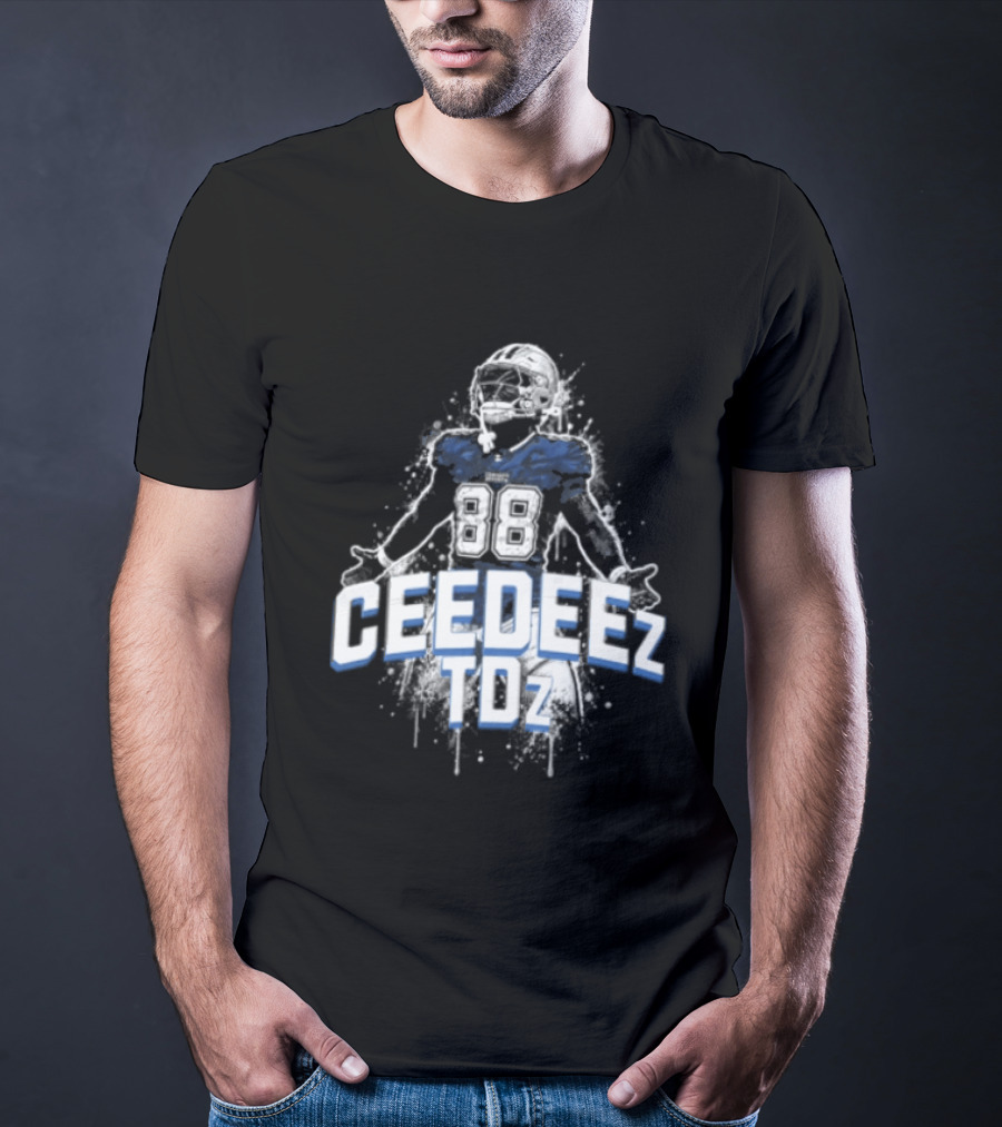 Ceedeez TDz Football Player Retro Title T-Shirt