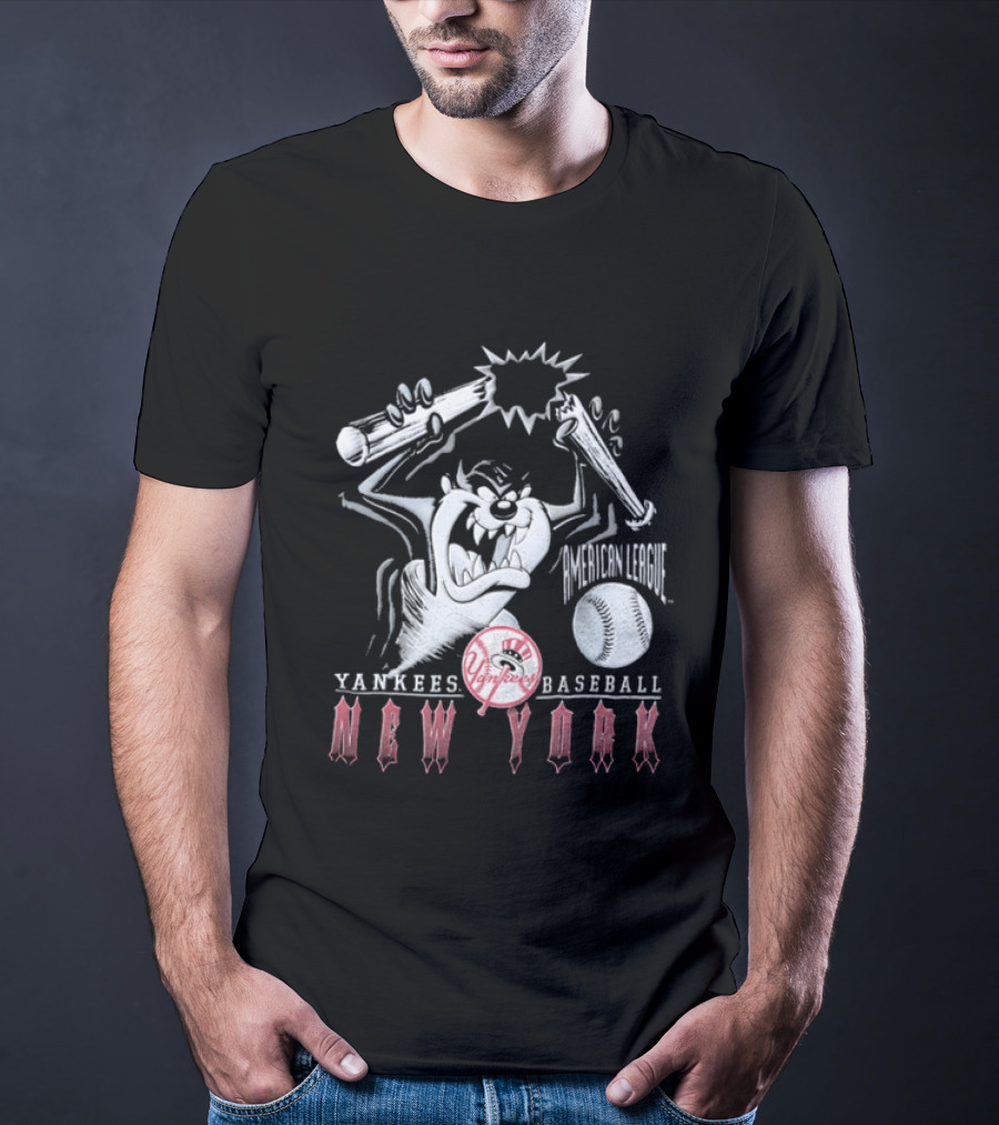 Taz New York Yankees Baseball 1997 MLB Bat Yankees Yankees Baseball New York T-Shirt