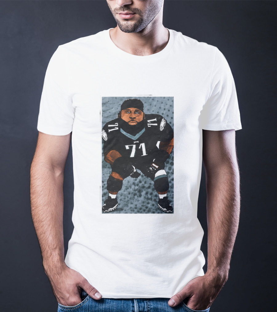 Lane Johnson Jason Peters Philadelphia Eagles Number 71 Football Player T-Shirt