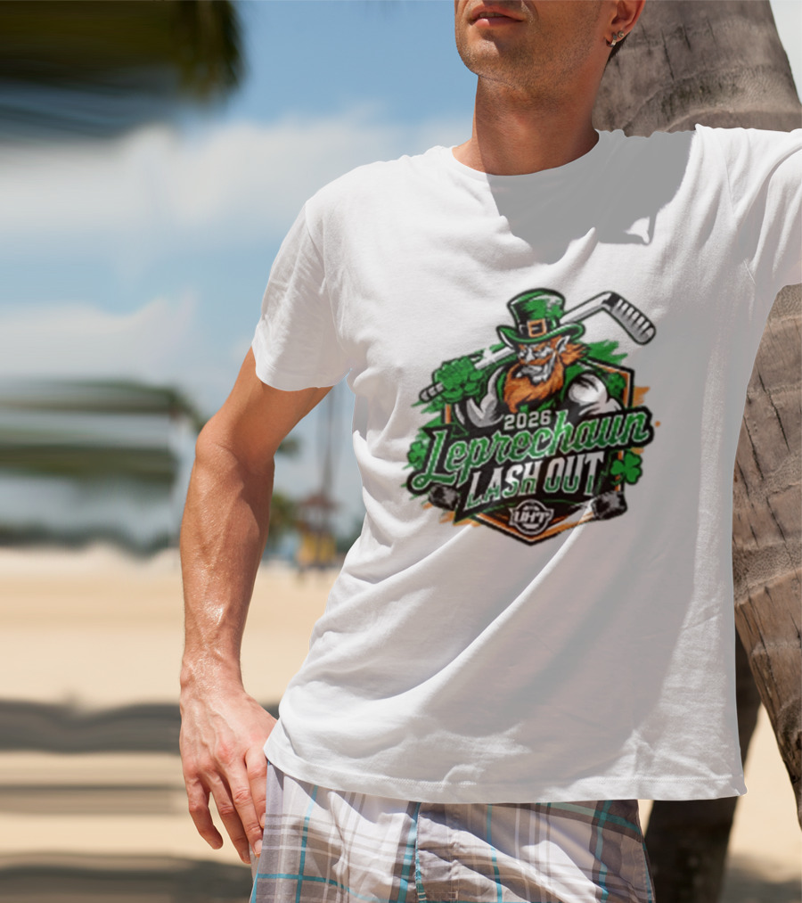 2026 Leprechaun Lash Out Hockey Logo Irish Hockey Players T-Shirt