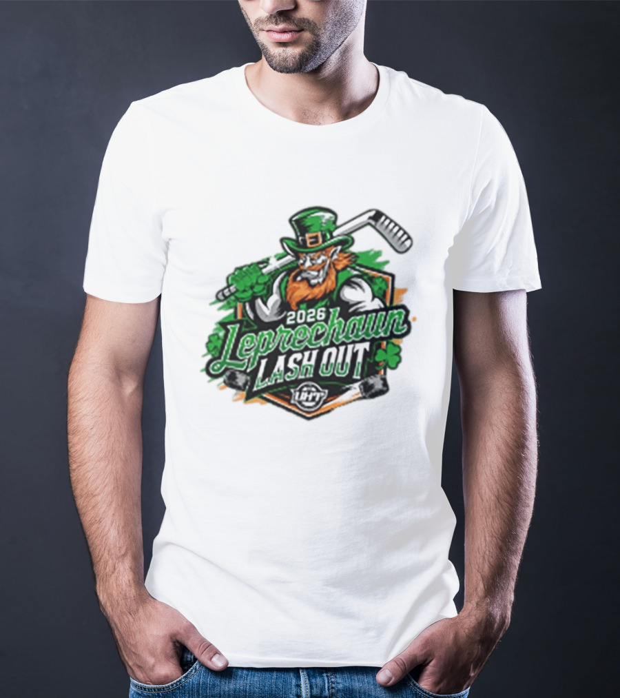 2026 Leprechaun Lash Out Hockey Logo Irish Hockey Players T-Shirt