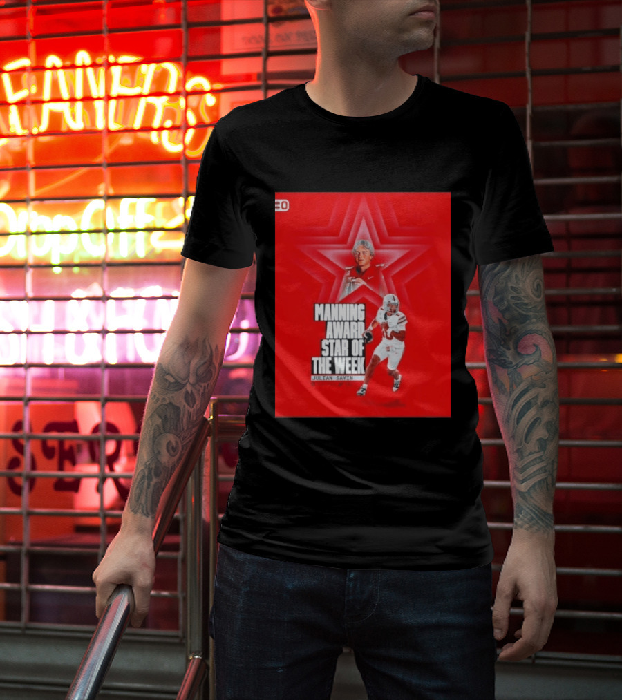 Manning Award Star Of The Week Julian Sayin Ohio State Buckeyes T-Shirt