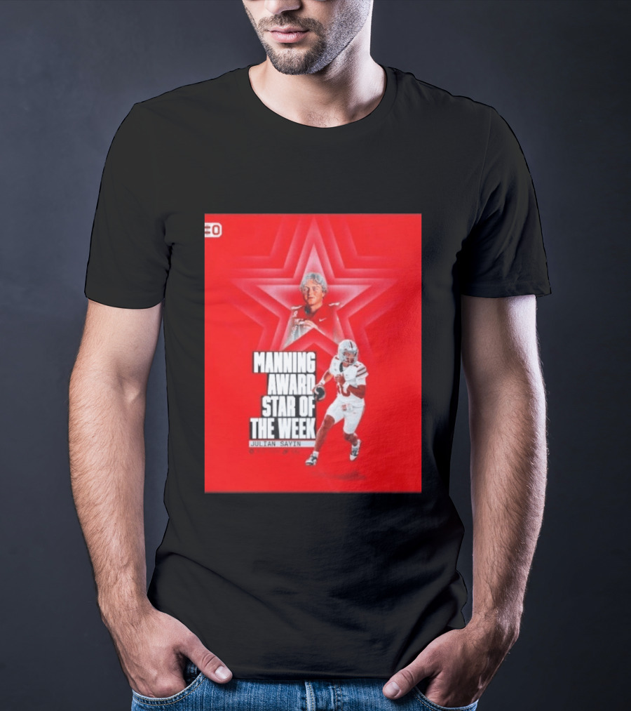 Manning Award Star Of The Week Julian Sayin Ohio State Buckeyes T-Shirt