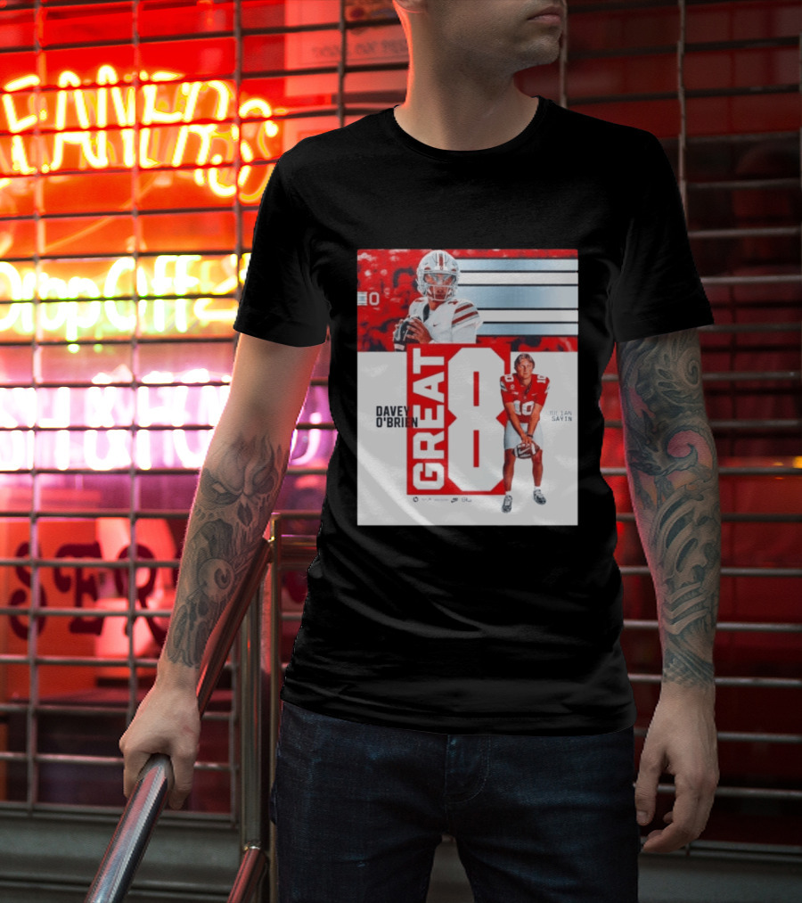 Ohio State Buckeyes Great 8 Julian Sayin Davey O'Brien Award T-Shirt