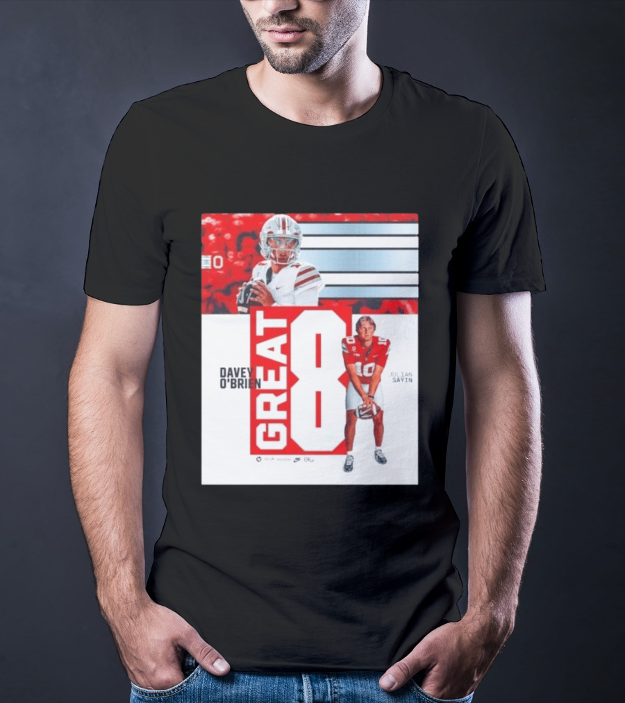 Ohio State Buckeyes Great 8 Julian Sayin Davey O'Brien Award T-Shirt