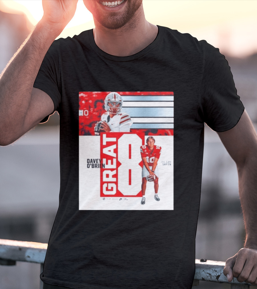 Ohio State Buckeyes Great 8 Julian Sayin Davey O'Brien Award T-Shirt