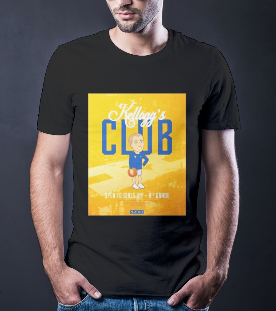 Kellogg's Club West Virginia University Basketball Clinic Open To Girls Grades 3 To 8 T-Shirt