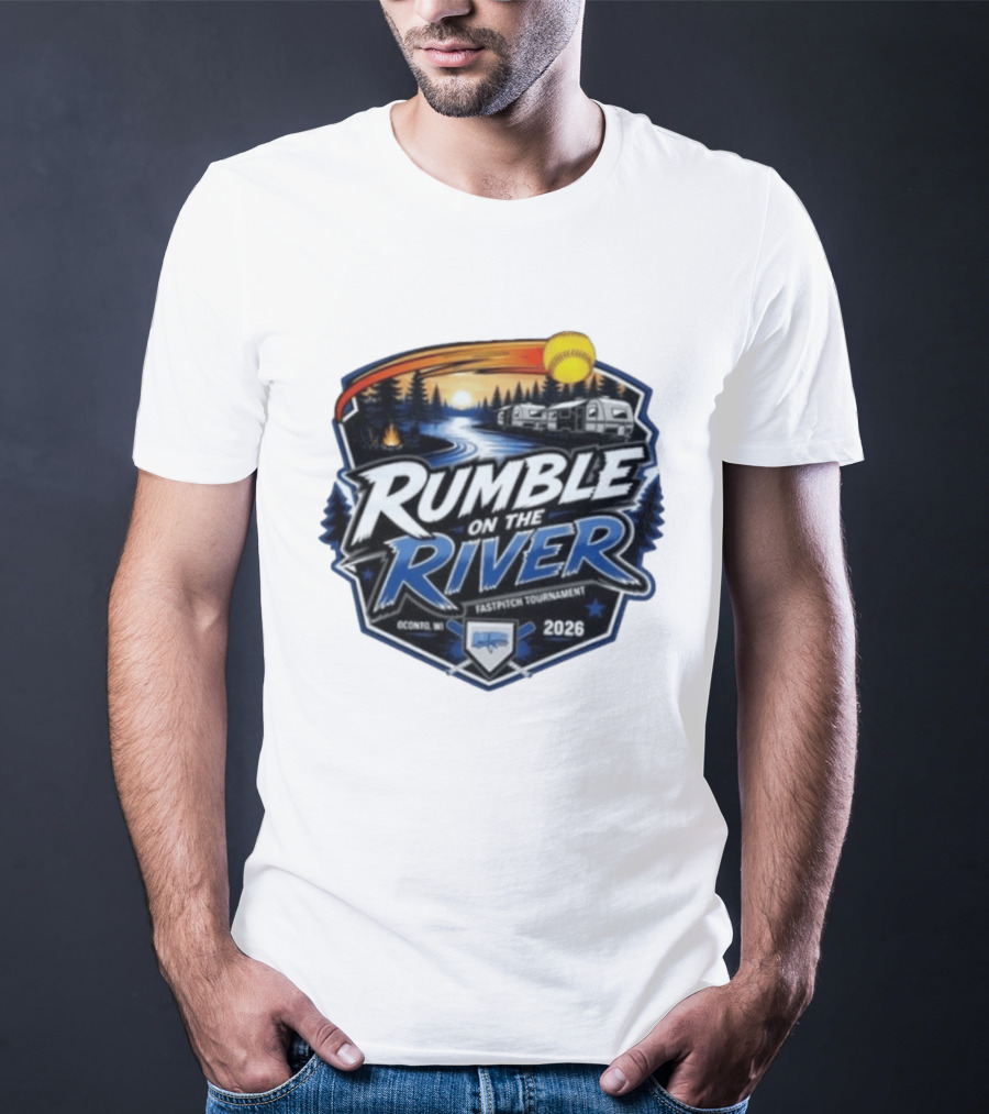 Rumble On The River Fastpitch Tournament Oconto WI 2026 T-Shirt
