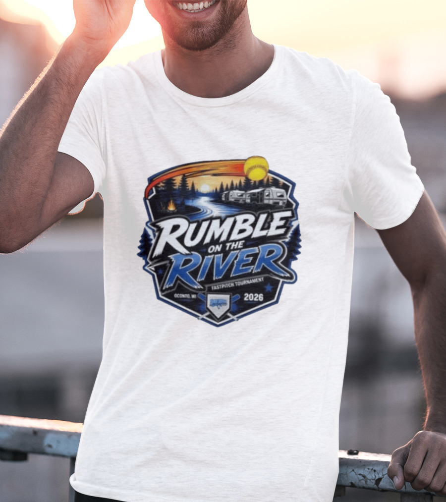 Rumble On The River Fastpitch Tournament Oconto WI 2026 T-Shirt