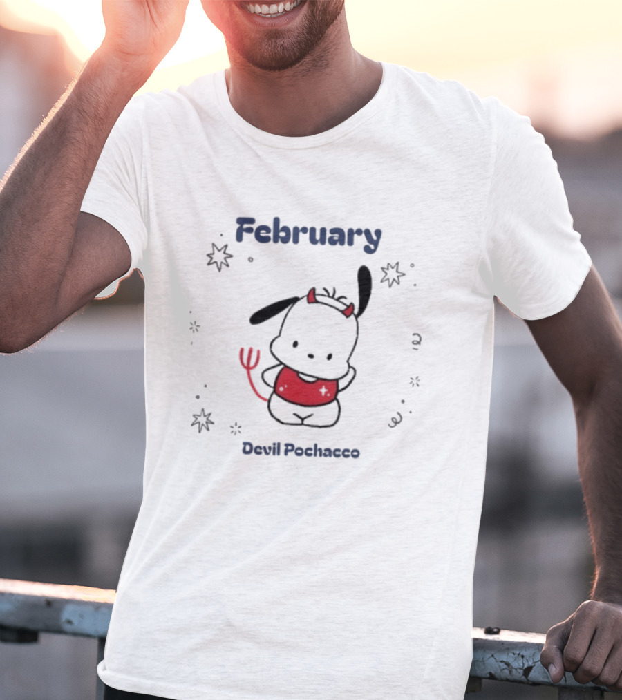 February Devil Pochacco Sanrio Halloween T-Shirt