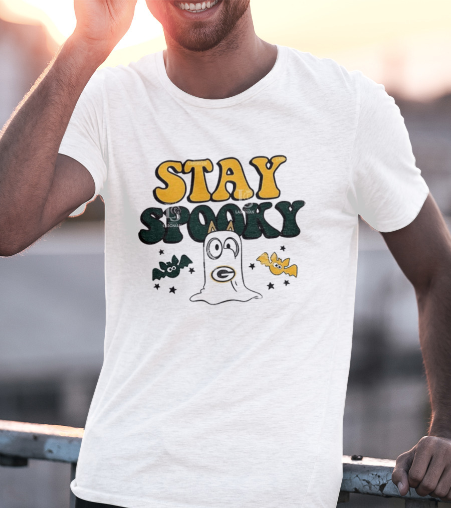 Green Bay Packers Bluey Stay Spooky Halloween T-Shirt