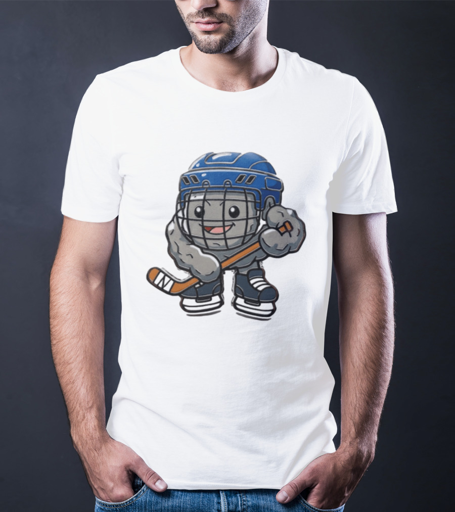 Stonjourner St Louis Blues NHL Pokemon Cartoon Hockey Player T-Shirt
