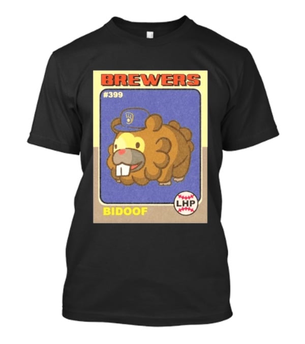 Brewers Bidoof Baseball Card #399 LHP T-Shirt