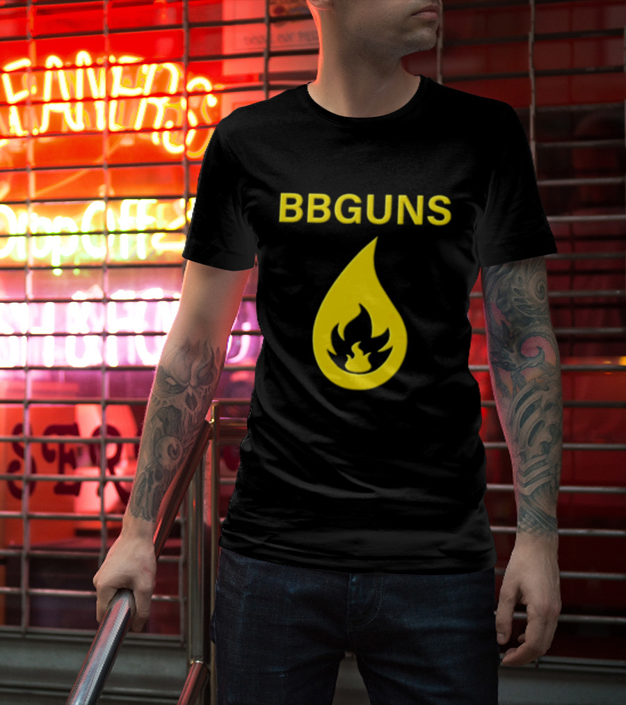BBGUNS Yellow Flame T-Shirt
