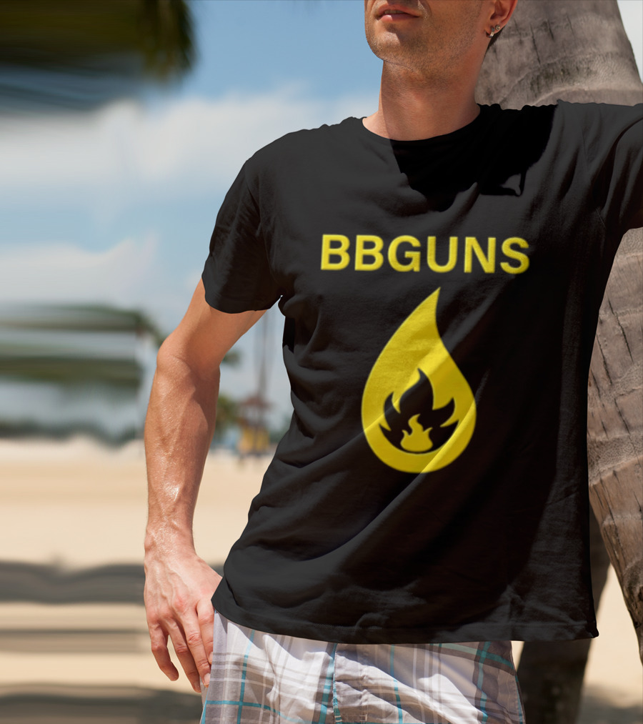 BBGUNS Yellow Flame T-Shirt
