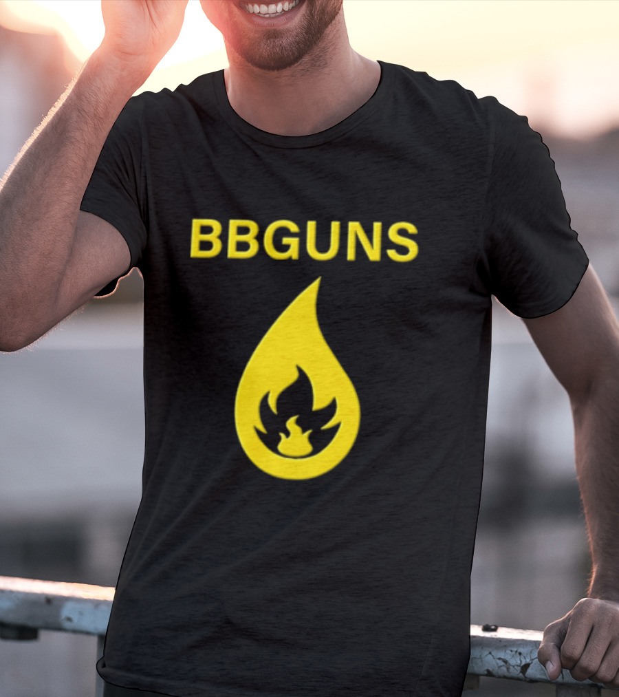 BBGUNS Yellow Flame T-Shirt
