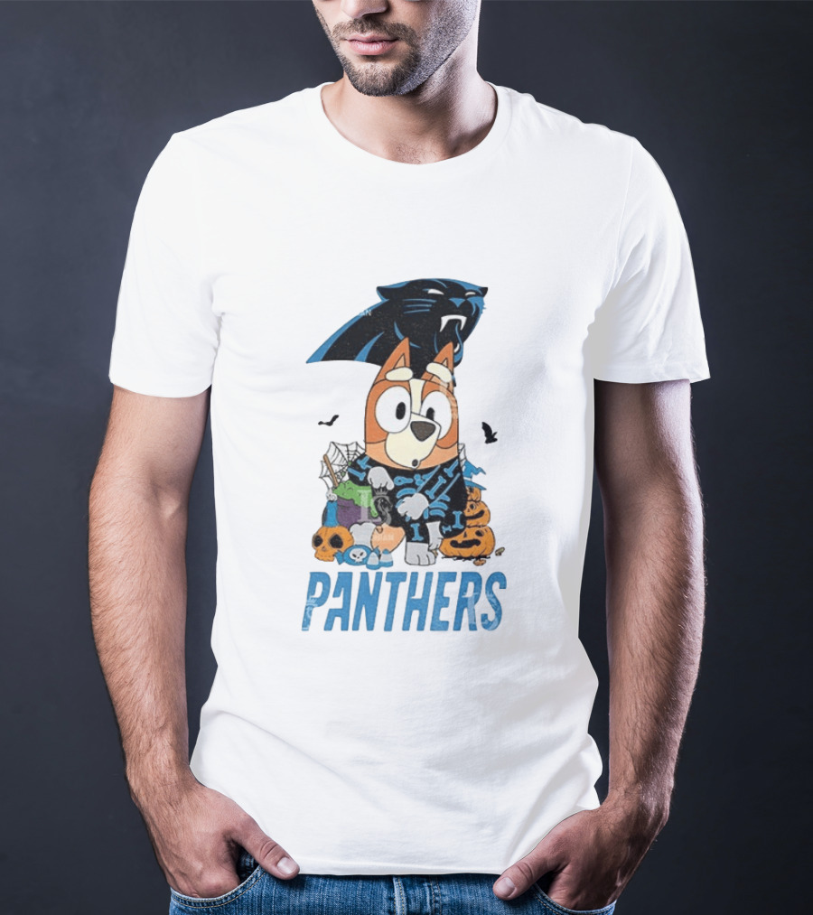Carolina Panthers Bluey Halloween 2026 Fun Fan Collab T-Shirt