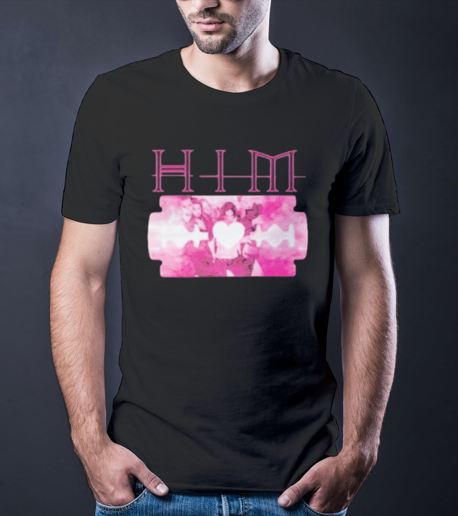 HIM Band Heartagram Razorblade Romance Ville Valo T-Shirt