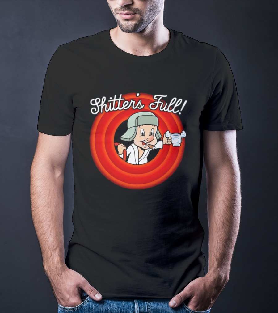 Shitter's Full Cousin Christmas Vacation Cartoon Character Cigar And Robe T-Shirt
