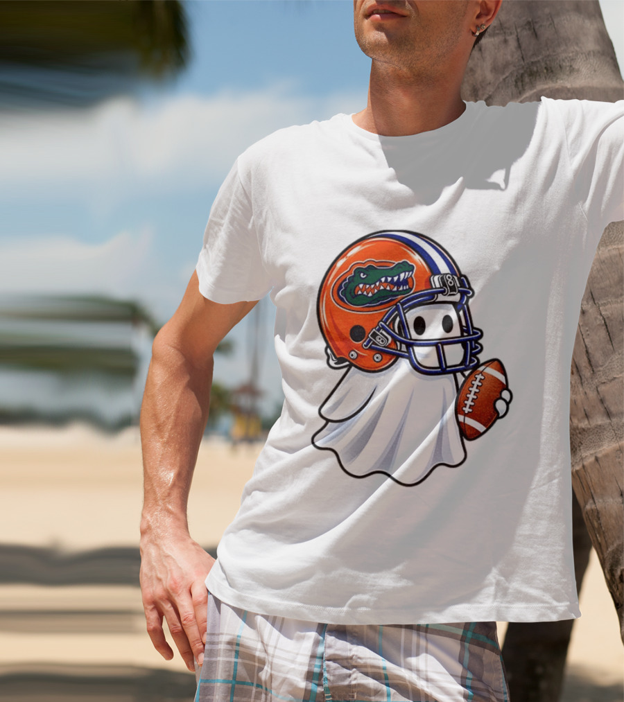 Florida Gators Football Ghost Halloween Fan Gear T-Shirt