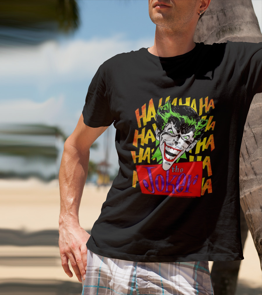 The Joker Ha Ha Ha Comic Laughing Face T-Shirt