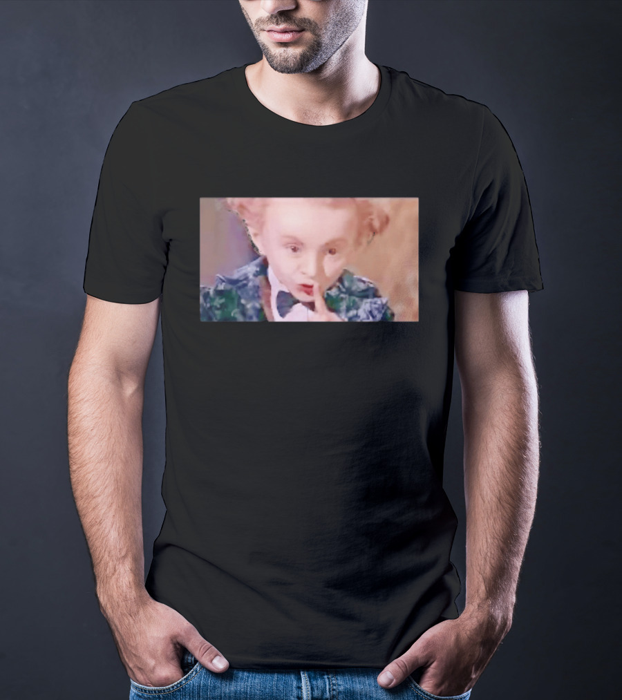 Alice In Wonderland Mad Hatter Mischievous Shh Gesture T-Shirt