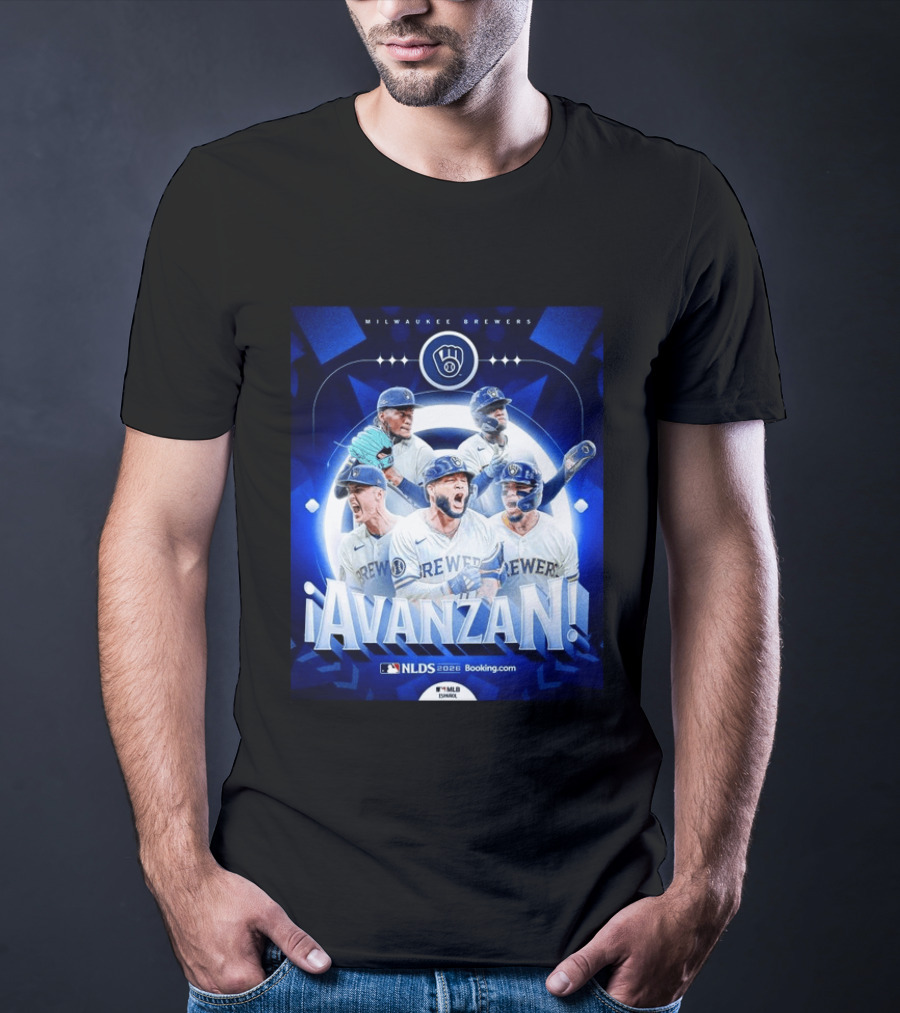 Milwaukee Brewers NLDS 2026 Avanzan MLB Playoffs Celebration T-Shirt