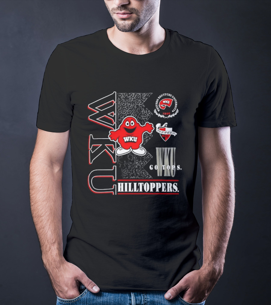 Western Kentucky University Big Red WKU Hilltoppers Go Tops College Football T-Shirt