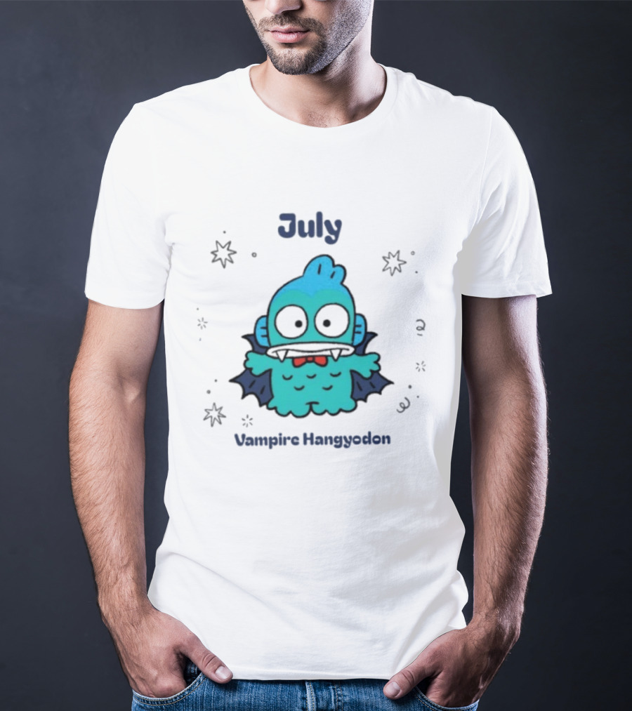 July Vampire Hangyodon Spooky Sanrio Halloween T-Shirt