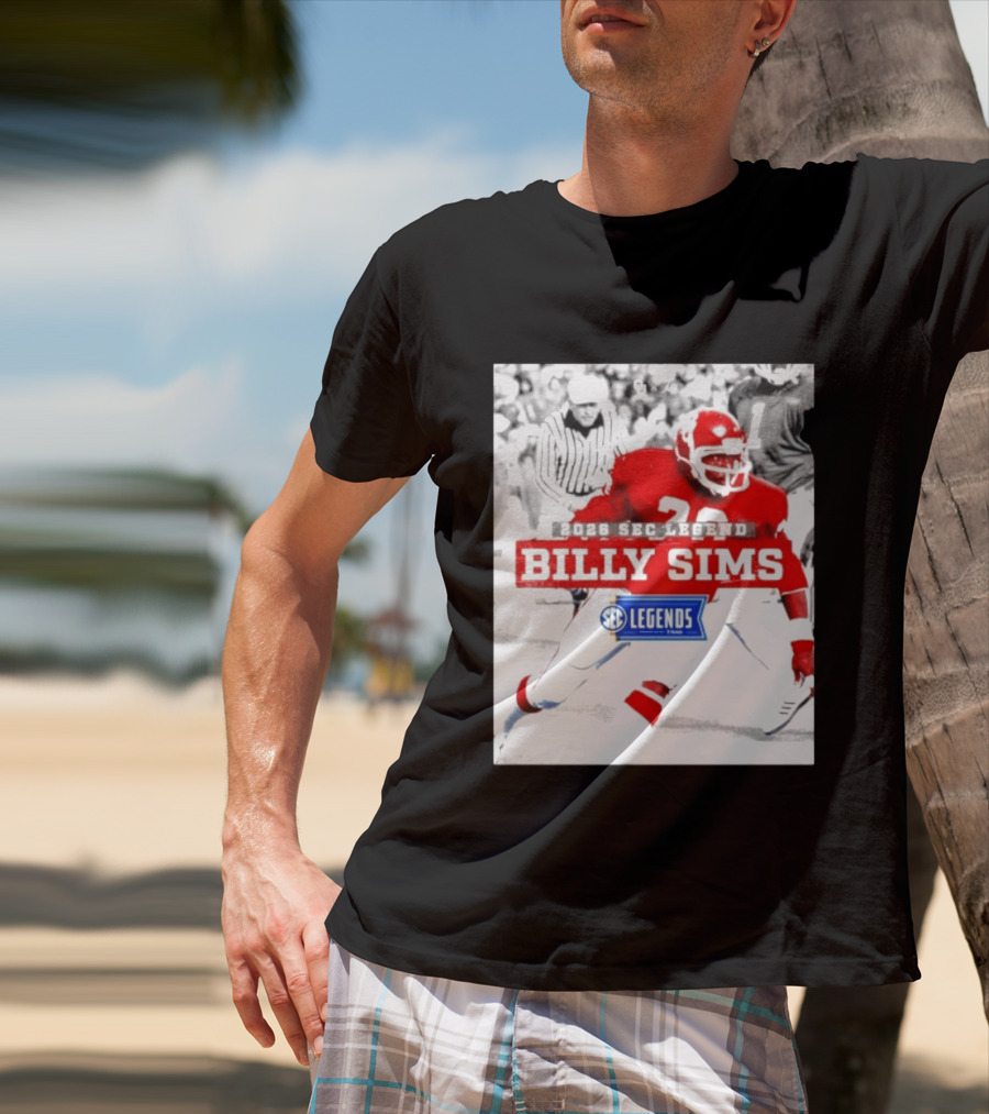 2026 SEC Legend Billy Sims Oklahoma Sooners Football T-Shirt